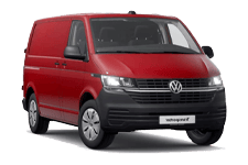 Car Hire Consett - Red VW Transporter Automatic - Van hire Consett