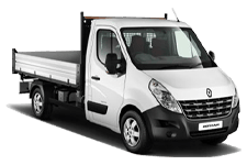 Car Hire Consett - White 3.5 Tonne Folkestone Tipper Transit - Van hire Consett