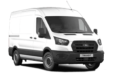 Car Hire Consett - White Ford Transit SWB - Van hire Consett